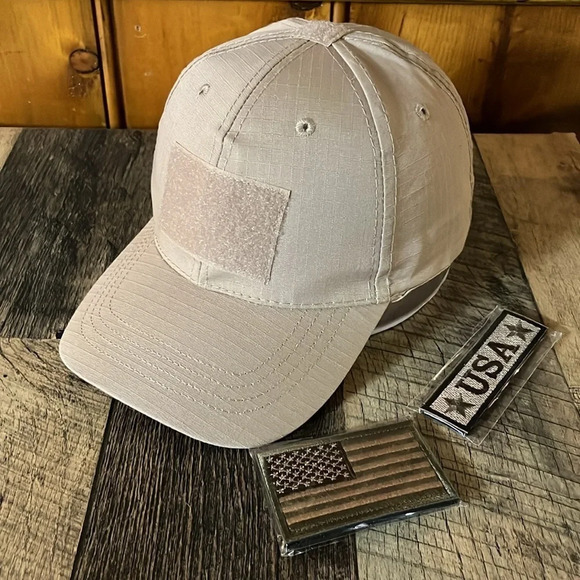 Rip stop tactical hat with hook and loop patches - Picture 5 of 6